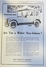 1915 Vintage Magazine Advertisement Winton Six Automobile picture