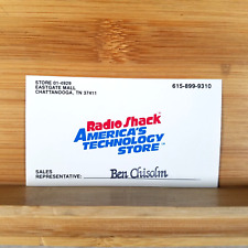 Radio Shack Vintage Business Card - Sales Rep - Chattanooga TN picture