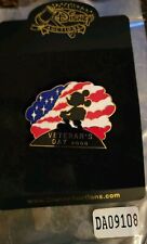 Rare Disney Auction Mickey Solider Profile Pin - Veteran's Day 2003 - LE 100 picture