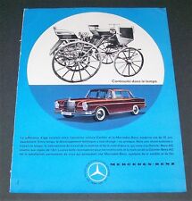 1961 Mercedes Benz 300 SE Automobile Car Vintage French Print Ad  picture