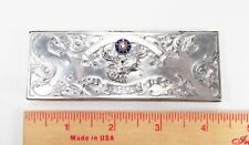 Antique Gustave Fox Co. USA Sterling Silver BPOE Order of Elks Member Card Case picture