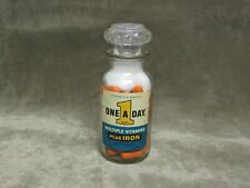 1970's Antique One (1) a Day Mulit Vitamins w/Iron Miles Lab Decorative bottle picture