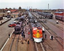 1943 SANTA FE STREAMLINER SUPER CHIEF RAILROAD TRAIN PHOTO ALBUQUERQUE NM DEPOT picture