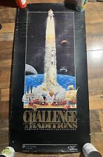 90s NASA MSFC MFA POSTER CHALLENGE TRADITIONS-CONTINUE AMERICAN TRADITIONS 39x19 picture
