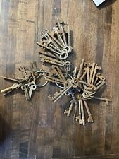 Large Group Lot Of Antique Vintage Skeleton Keys Some Different picture