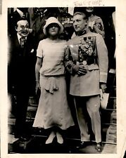 GA189 Original Photo CHARLES NUNGESSER Marries Consuelo Hatmaker Wedding Day picture