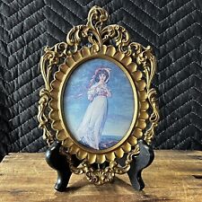 Mid Century Mod Depose Vintage Italian Ornate Baroque Guilt Wall Hanging Decor picture