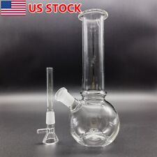 1Pc 8 Inch Hookah Heavy Glass Bong Recycler Water Pipe Smoking Bong Pipe + Bowl picture