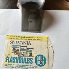 EARLY SYLVANIA ENVELOPE WITH PHOTO NEGATIVE OF WOMAN EIFFEL TOWER IN BACKGROUND picture