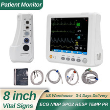 US Stock Portable 8-inch Patient Monitor Multi-parameter Vital Signs Monitor picture