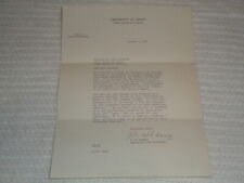 1959 University of Miami Executive Vice President Southern Fellowships Letter picture