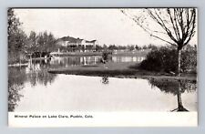 Pueblo CO-Colorado, Mineral Palace On Lake Clara, Antique Vintage Postcard picture