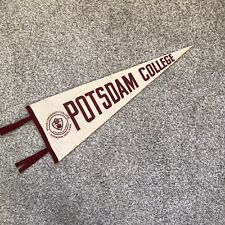Vtg SUNY POTSDAM University College Pennant Potsdam, New York 60s Felt Soft wool picture