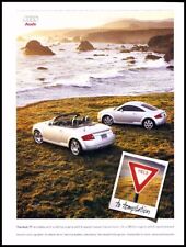 2001 2000 Audi TT Roadster and Coupe Original Advertisement Car Print Ad D89 picture