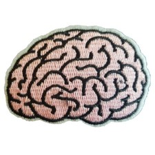 Human Brain - Iron On Patch Sew on transfer picture