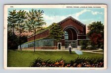 Chicago IL-Illinois, Animal House, Lincoln Park, Antique Vintage c1920 Postcard picture