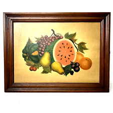 Vintage Mid Century Three Mountaineers Herbs & Spices Wall Cabinet Rack Fruit picture