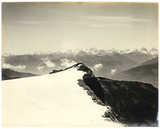 Switzerland, Sommet des Diablerets, Diablerets Glacier, Rhone Valley Vintage p picture