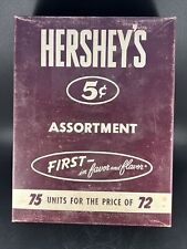Vintage HERSHEY'S 5c Bar Assortment, Item 204, Empty Brown Retail Box picture
