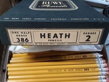 70 Vintage Wood #2 Pencils Musgrave Ceres 909 Plus Ruve Heath 386 With Ruve Box picture