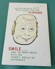 Smile Or Grouch Two Side Post Card Humor Post Card picture
