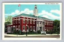 Delaware OH-Ohio, City Hall, Antique Vintage Souvenir Postcard picture