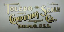 vintage Toledo Computing Scale Co. decal  picture
