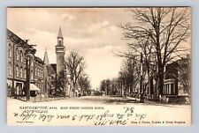Easthampton MA-Massachusetts, Main Street Looking North, Vintage Postcard picture