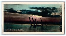 c1910's Luxor Sunset On The Nile Boat Egypt RPPC Photo Unposted Antique Postcard picture