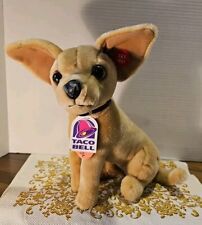 11” CHIHUAHUA PLUSH TOY VINTAGE  WEAR ON NOSE TACO BELL DOG w/tags TESTED Works picture