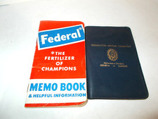 1956 FARM MEMO BOOK FEDERAL FERTILIZER NEVER WRITTEN IN+ HOUGHTON MEMORANDUM BK picture