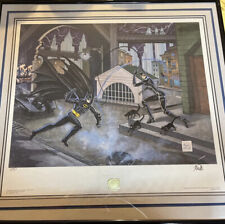 Batman ADangerous Game of Cat and Bat- LE Litho Signed Bob Kane PRINTERS PROOF picture