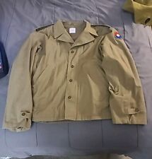WW2 US Military M41 Field Jacket WWII Hi Qual Repro At The Front Sz 46R 9th ID picture