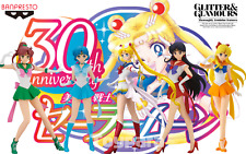 Banpresto Sailor Moon GLITTER & GLAMOURS SAILOR MOON JUPITER VENUS Mars CHIBI picture