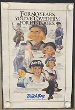 Vintage Dutch Boy Paints Advertising Poster 80 Years Anniversary Store Promo picture