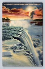 Niagara Falls NY-New York, American Falls Prospect Point, Vintage c1950 Postcard picture