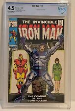 The Invincible Iron Man #12 CBCS 4.5 Off White/ White Pages 1st App Controller  picture