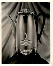 LD351 1957 Orig Photo JEWELED UNIVERSAL COFFEEMATIC PERCOLATOR VINTAGE LUXURY picture