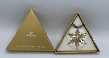 NIB Swarovski SCS 2015 Limited Edition Gold Christmas Crystal Ornament #5135903 picture