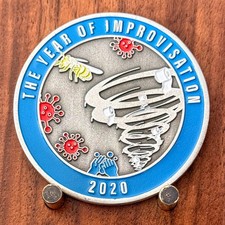 2020 The Year Of Improvisation Coronavirus Challenge Coin W#26 picture