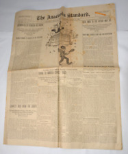 Anaconda Standard MONTANA newspaper August 5 1902 Harry Tracy chase Fireman dead picture