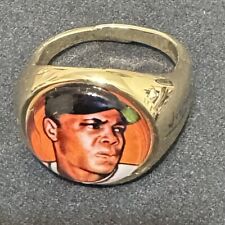 WILLIE MAYS - 1951 BOWMAN ROOKIE -  CUSTOM PLATED RING -  ADJUSTABLE **SIGNED*** picture