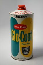 NEW VTG Johnson's Wax Giant size Hard Gloss Glo-Coat Floor Polish Can  Prop Full picture