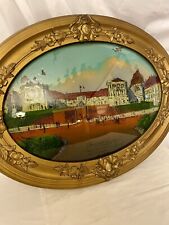 1918 Armistice Day Pease Treaty of Versailles WWI Reverse Painting on Glass picture