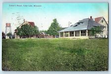 Cedar Lake Wisconsin WI Postcard Timmer's Resort Exterior Building c1909 Vintage picture