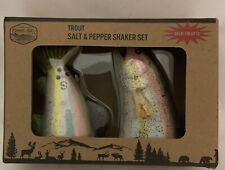 Trout or Bass Salt & Pepper Shaker Set by Country Side - NIB picture