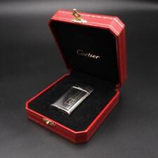Cartier Gas Lighter Godron Silver Ignition confirmed with case picture