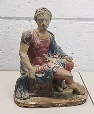 Antique Grand Tour Roman Emperor Hadrian Augustus Italian Statue Bust  picture