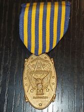 1940s 50s Masons Masonic Service Medal L@@K  picture