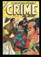 Crime and Justice #20 VF- 7.5 Charlton 1954 picture